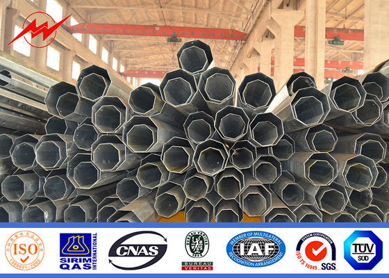 Galvanized Electrical Power Pole 25M 110KV for Electrical Power Distribution