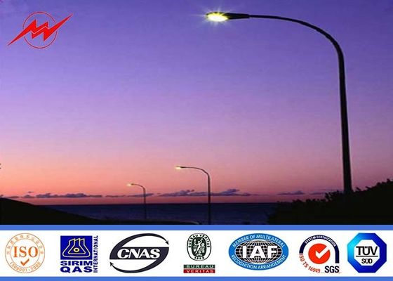 IP65 nhúng nóng mạ kẽm Street Light cực, đường điện ánh sáng cực