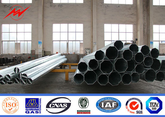 11.8m 10 KN Electrical Power Pole Q345 Material Steel Transmission Line Poles