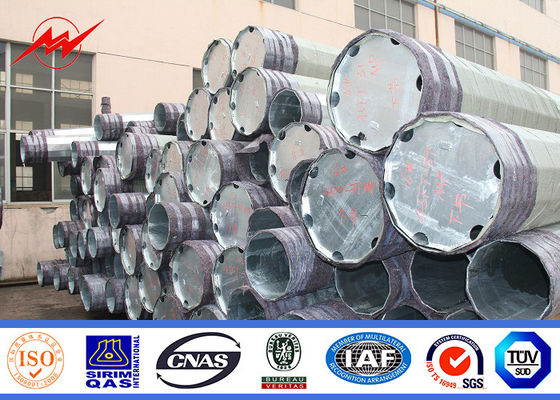 110KV 132 KV 220KV 550KV Galvanized Steel Pole Electrical Transmission Lines