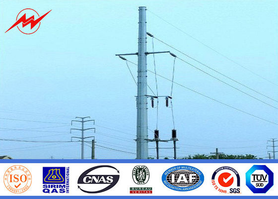 1250Dan Steel Eleactrical Power Pole for 110kv cables +/-2% tolerance