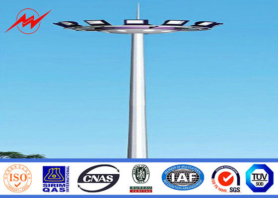 45M 80 nos Đèn LED Đèn cực nhanh Mast với Máng đèn Lantern