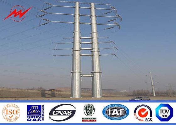 45FT NEA Standard Steel Power Utility Pole 69kv Transmission Line Metal Power Poles