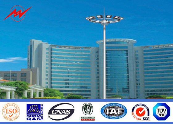 Sân vận động đa giác 50m được thiết kế theo yêu cầu Cầu thang bóng chày cao cấp Bóng đèn cho sân bóng đá với 40 bóng đèn