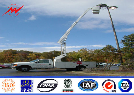 S500MC mạ kẽm cong 9M hình bát giác giữa bản lề đường ánh sáng cực với độ dày 4mm