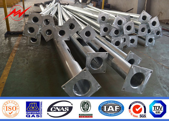 Q235 Singal Arm Steel Thép cao 6 mét với thời gian bảo hành 15 năm