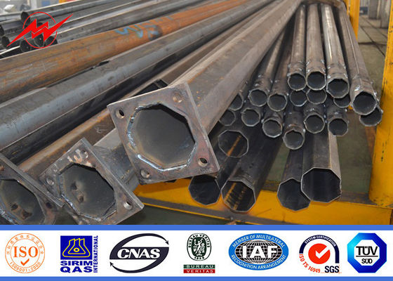 Q235 Singal Arm Steel Thép cao 6 mét với thời gian bảo hành 15 năm