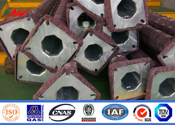 Q235 Singal Arm Steel Thép cao 6 mét với thời gian bảo hành 15 năm