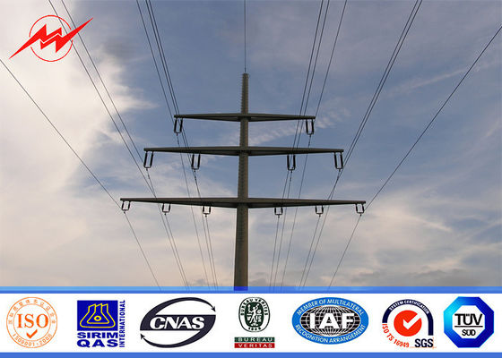 Cáp thép mạ kẽm NGCP 65FT với dải 450Mpa cho đường truyền 69kv dày 10mm