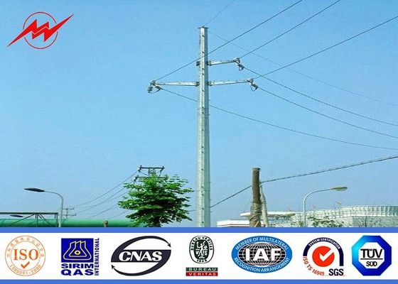 Các bệ phân phối điện thép mạ kẽm với công suất 169KV với mặt cắt ngang 12 mặt