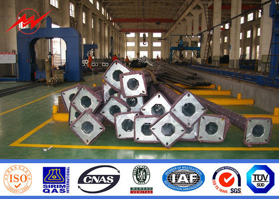 Nhiệt kín mạ kẽm 12m Q235 Cánh sáng Đường phố đơn cho Chiếu sáng đường phố