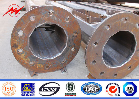 20-40m đa giác đắm nóng mạ cao cột cho ánh sáng với hệ thống nâng