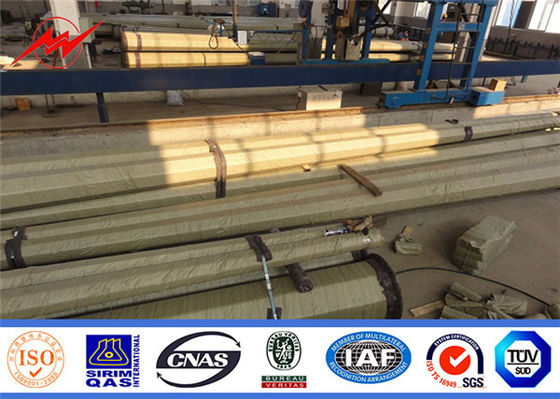 Cột thép hình bát giác điện cực kim loại mạ kẽm