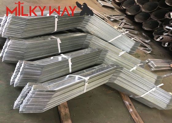 Cột đèn giao thông mạ kẽm cao 10M, cần vươn 7M