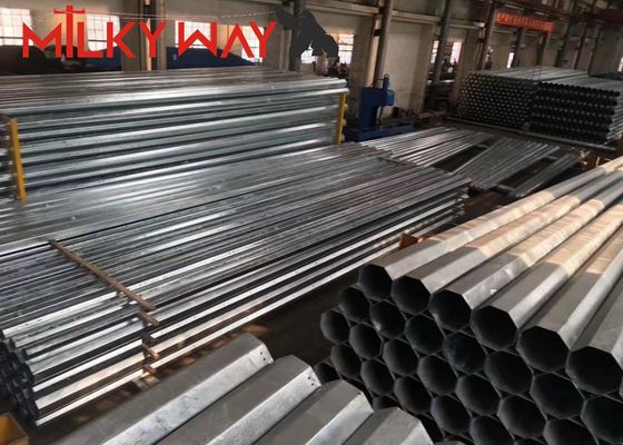 Cột đèn giao thông mạ kẽm cao 10M, cần vươn 7M