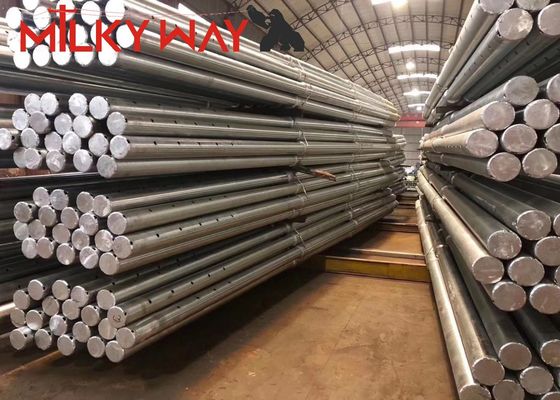 Cột đèn giao thông mạ kẽm cao 10M, cần vươn 7M