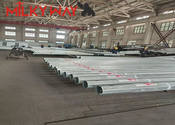 15M 8KN Gr65 thép ống cột cho thị trường châu Phi với và BV chứng nhận và 3mm độ dày tường