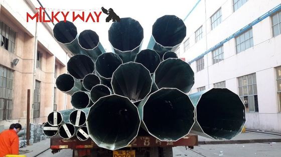 Các cột tiện ích thép kẽm nóng cho truyền điện với tải trọng thiết kế yếu tố an toàn cao