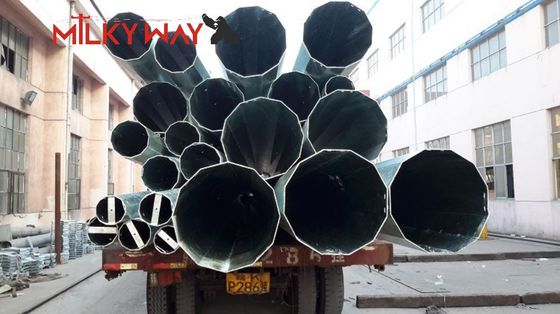 Cột truyền tải điện bằng thép mạ kẽm 17m, tải trọng 1200daN, ASTM A123