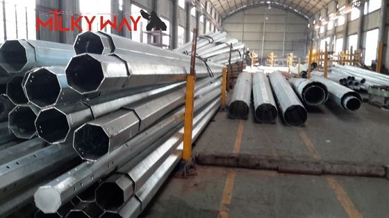 Đàn thép galvanized hình tám góc để phân phối điện với chiều cao 12m