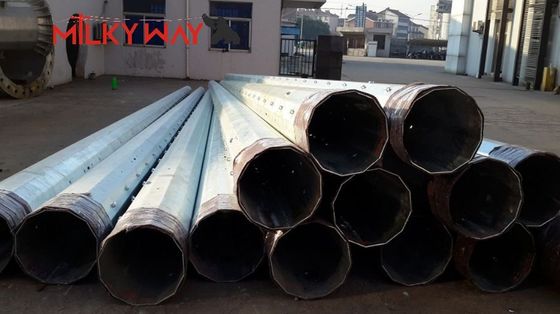 Đàn thép galvanized hình tám góc để phân phối điện với chiều cao 12m