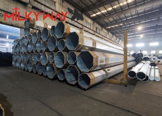 90ft Tháp gốm đơn cột cho viễn thông với lắp ráp nhanh và xây dựng thép trong nước