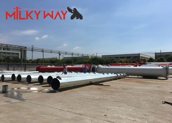 45ft thép cột điện với Hot Dip Galvanizing và lớp phủ epoxy cho bảo vệ lâu dài trong bất kỳ địa hình