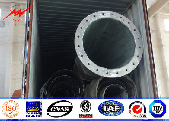 Phân phối điện cực 70ft mạ kẽm cho dự án 132kv 69kv Philippines