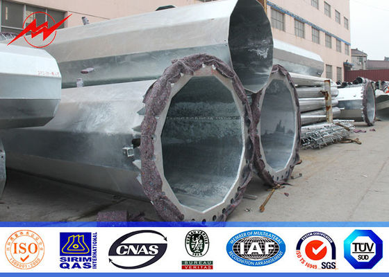 25ft đến 75ft điện Concial côn thép tiện ích cực, thép phân phối điện cực 10kv ~ 550kv