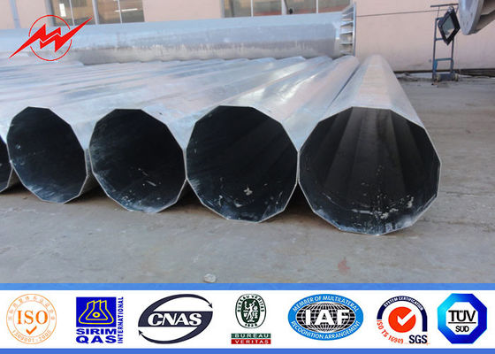 25ft đến 75ft điện Concial côn thép tiện ích cực, thép phân phối điện cực 10kv ~ 550kv