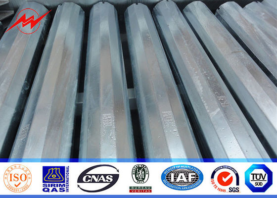 25ft đến 75ft điện Concial côn thép tiện ích cực, thép phân phối điện cực 10kv ~ 550kv