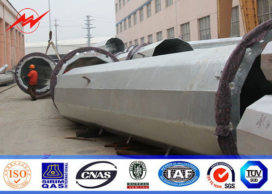 25ft đến 75ft điện Concial côn thép tiện ích cực, thép phân phối điện cực 10kv ~ 550kv