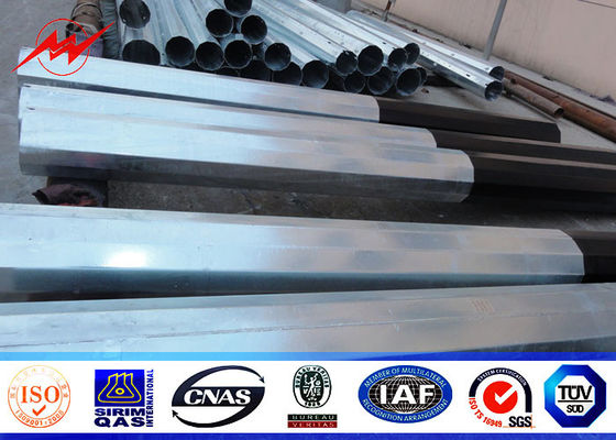 25ft đến 75ft điện Concial côn thép tiện ích cực, thép phân phối điện cực 10kv ~ 550kv