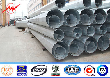 35ft 40ft Cột truyền điện Hot Dip Thép phân phối điện kẽm
