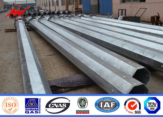 132kv 27Meter 1500kg Tải Mono Pole Tower cho truyền thông di động