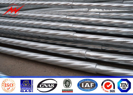 Cột điện truyền tải điện áp thấp 11,9m cho dự án đường dây truyền tải 69 kv