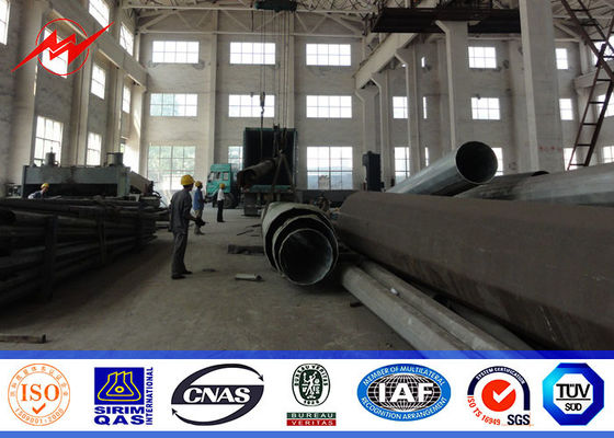 Cột điện truyền tải điện áp thấp 11,9m cho dự án đường dây truyền tải 69 kv