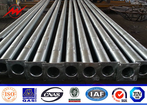 Cột đèn ngoài trời hình bát giác 5M đến 15M Với cánh tay cong đôi 60mm Dia