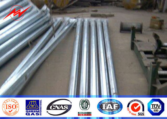 Cột đèn ngoài trời hình bát giác 5M đến 15M Với cánh tay cong đôi 60mm Dia