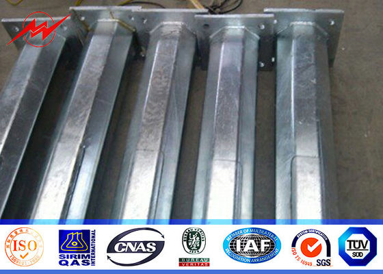 Cột đèn ngoài trời hình bát giác 5M đến 15M Với cánh tay cong đôi 60mm Dia