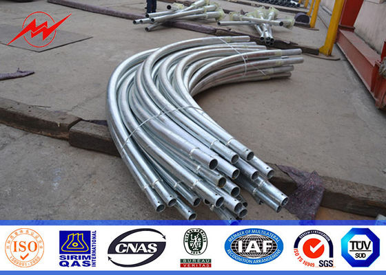 8 M Hot Dip mạ kẽm Q345 Đèn đường ngoài trời với đôi cánh tay