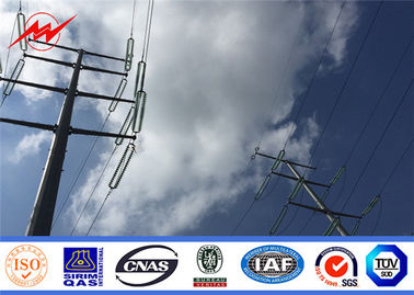 69KV Điện thép mạ cồn công dụng Cột truyền điện