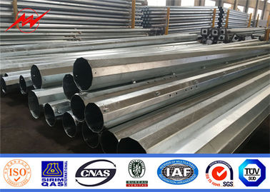 35ft 127-248mm Thép hình trụ cực 2,75 / 3 mm dày nhúng nóng mạ kẽm
