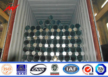35ft 127-248mm Thép hình trụ cực 2,75 / 3 mm dày nhúng nóng mạ kẽm