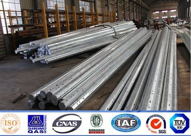 86KV Mạ kẽm 11m Thép cực, Cực truyền thép dày 3 mm
