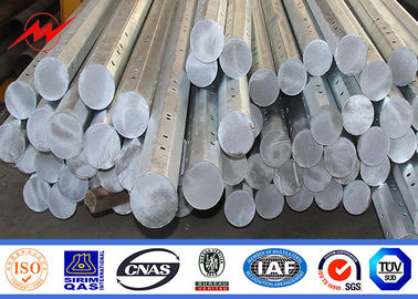 Cực thép mạ kẽm 12m Châu Phi, cực thép tiện ích với 3 cấp độ vũ khí