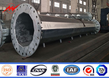 35M Octagonal cao cột cột với nền tảng và hệ thống nâng chống lại 160KM / H 120ft