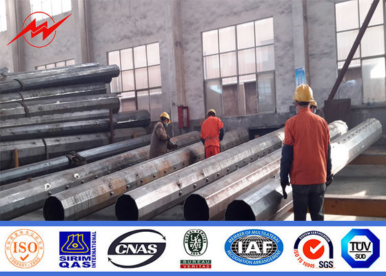 Cột thép mạ kẽm hình bát giác 20kV HDG 20m để truyền tải điện