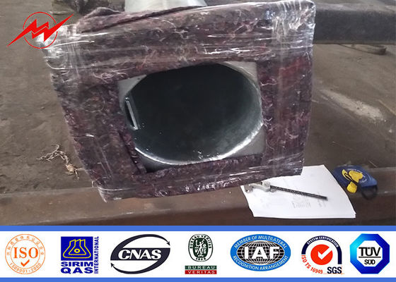 Thép mạ kẽm cao 16m Thép ánh sáng đường phố Cực màu đen