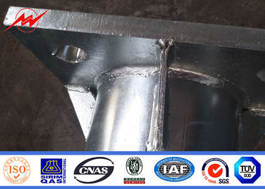 Cột thép mạ kẽm tốc độ gió 35m / S, Cột đèn đường dài